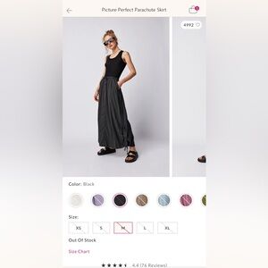 Free People Picture Perfect Parachute Skirt